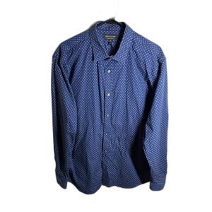 Banana Republic Men’s Blue Paisley Non-Iron Slim Fit Dress Shirt XL